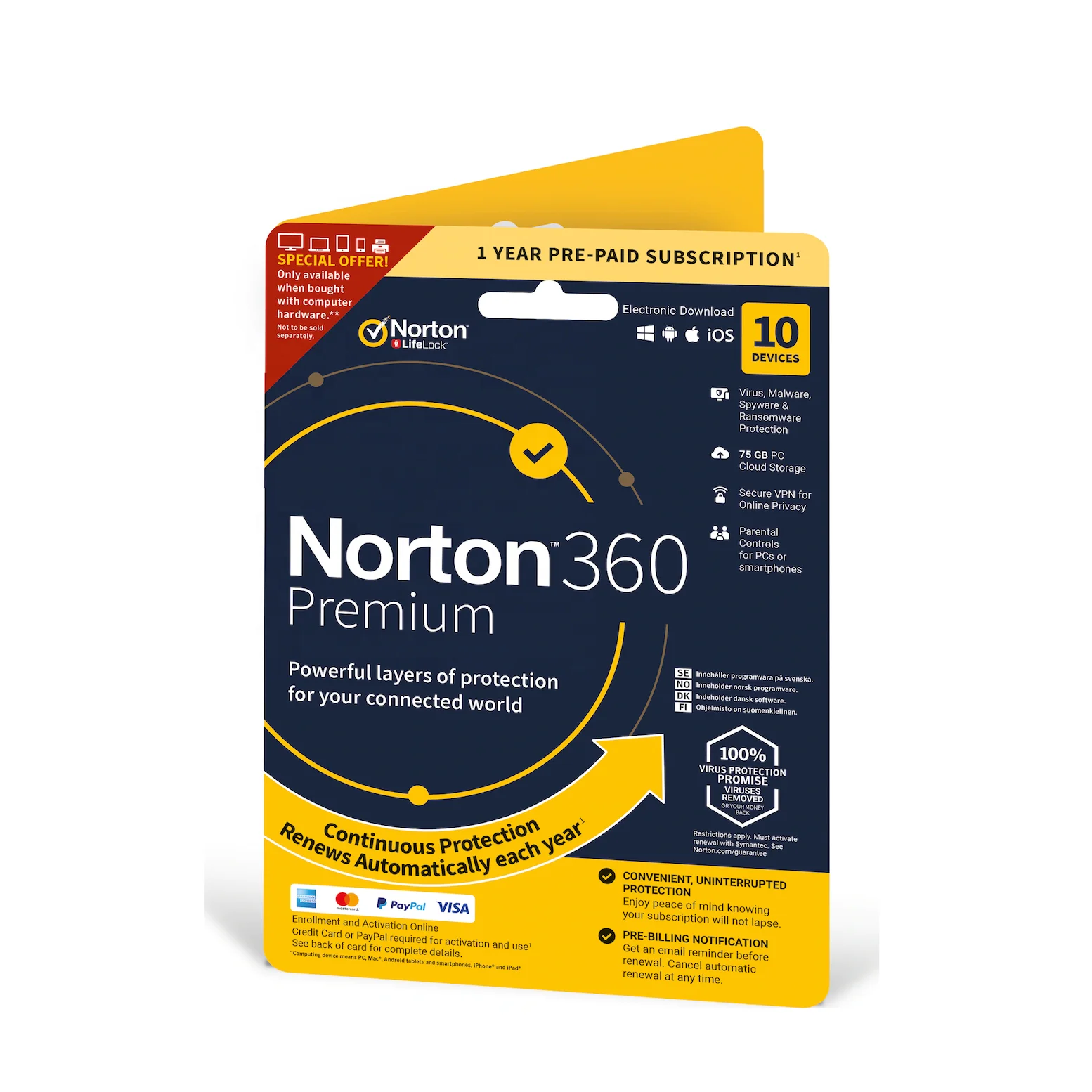 24/7 Online Norton 360 Premium Genuine Original License Key Antivirus Security Software