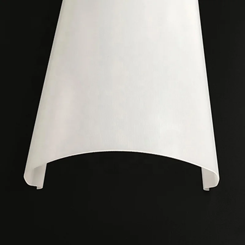 Customized Anti-UV Led Parts Fluorescent Polycarbonate Light Cover Led Embossed Extruded Pc Material Cover