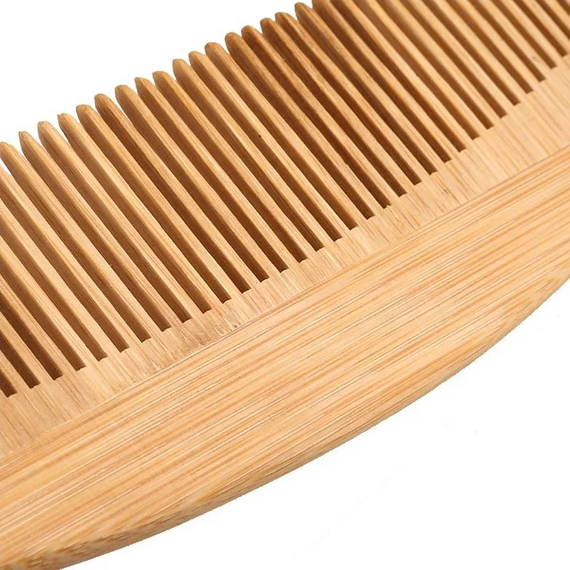 Custom Logo Wooden Detangling Comb Wood Lice Comb Private Label Wooden Bamboo Comb