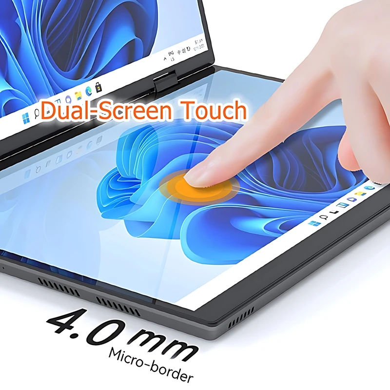 New Design 10.5 Inch Dual Touch Screen 2 in 1 YOGA Computer PC Intel N95 12th Gen 3.4GHZ DDR4 Double Full Touch Screen Laptop
