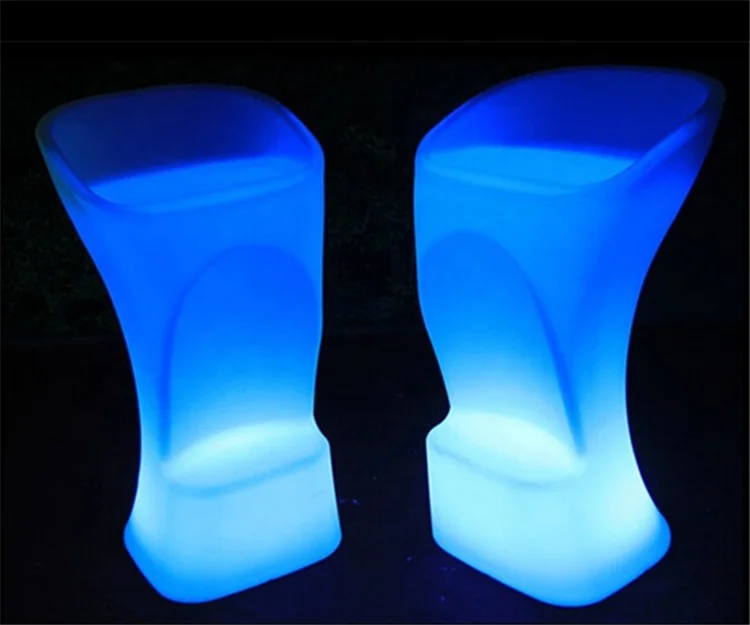 High Quality Color changing RGB led bar counter stool high chair for parties bars