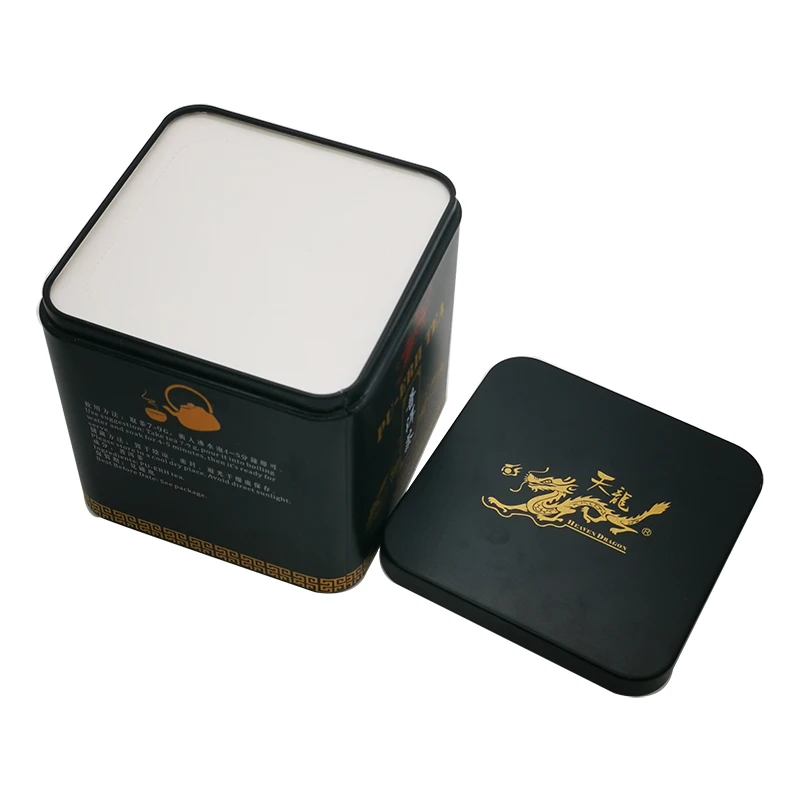 Manufacture Candy Jar Tea Tin Metal Can Custom Color Chocolate Square Metal Box
