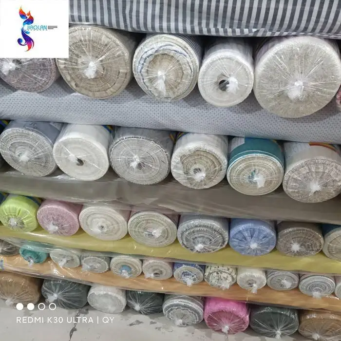 High Quality Yarn Dyed Linen Fabric Wholesale Linen Stripe Fabric Ready Goods Solid Linen Shirts Fabric