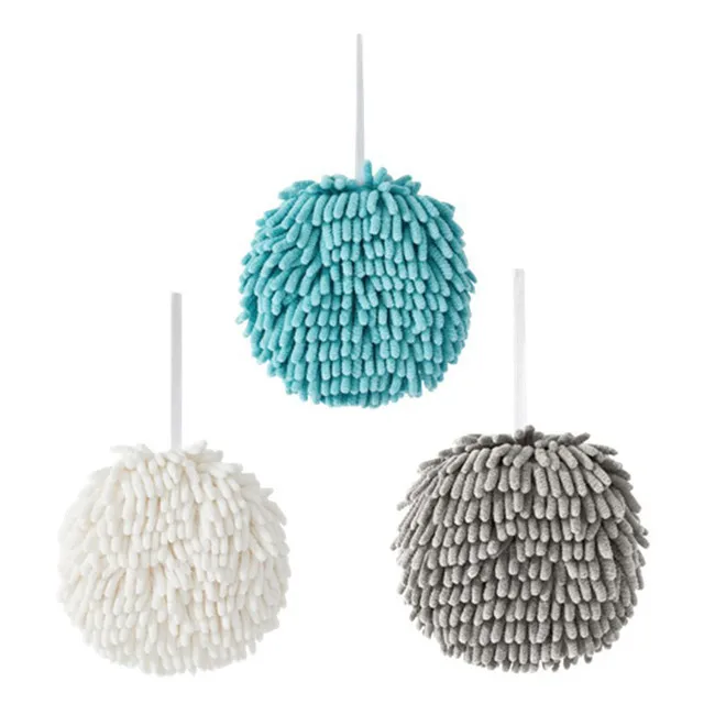 Kitchen cloth bathroom absorbent hand towel thickened clean quick dry chenille handball