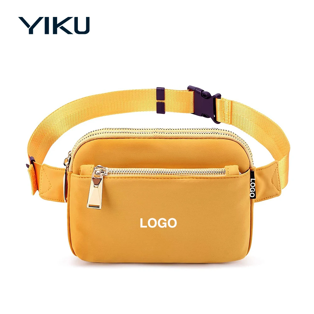 Custom belt bags supplier fashion women and men multi-funtional unisex outdoor fitness waterproof sports waist bag