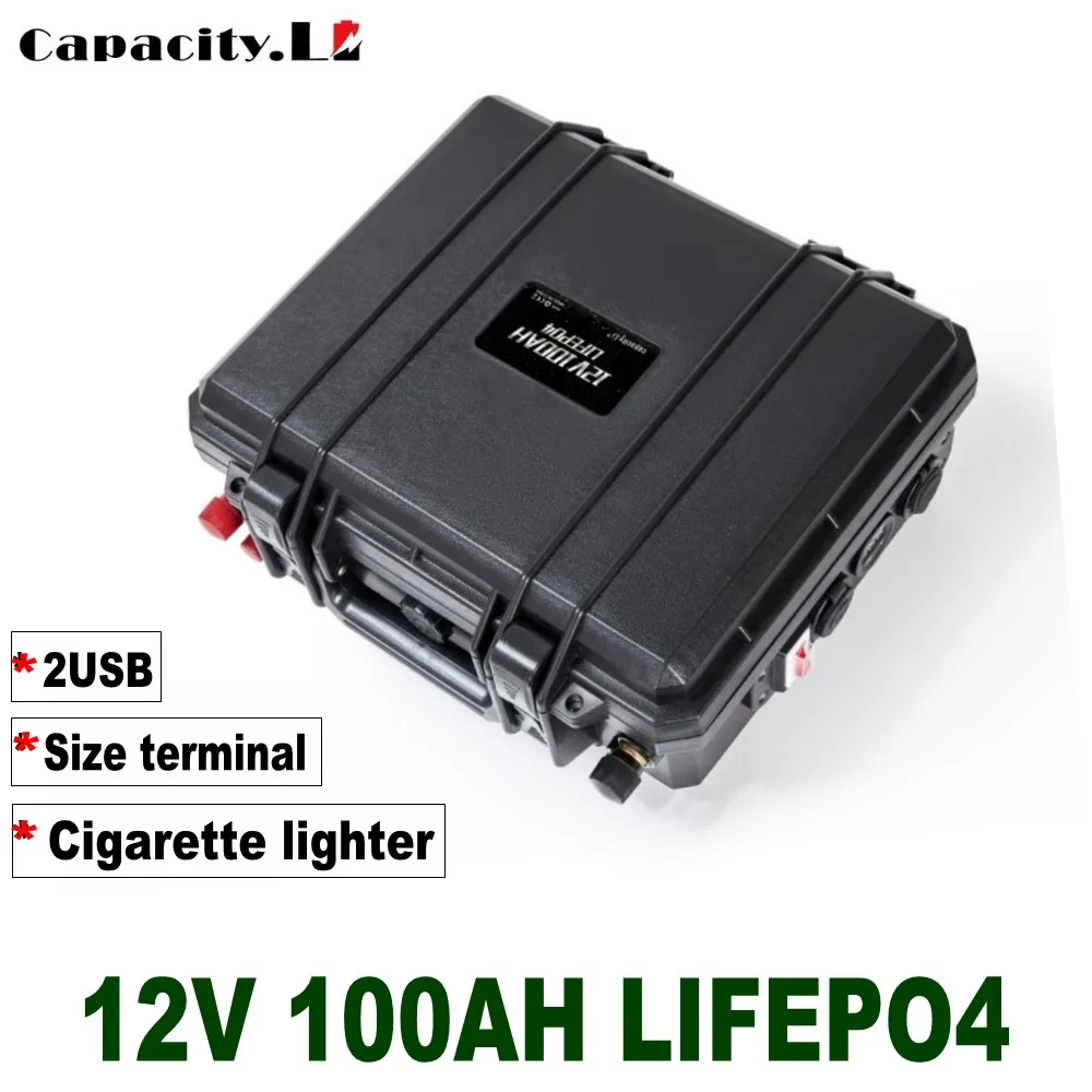 
12v 100ah lifepo4 battery pack Rechargeable Batteries 100a Power station with bms for RV Outdoor camping and Inverter 