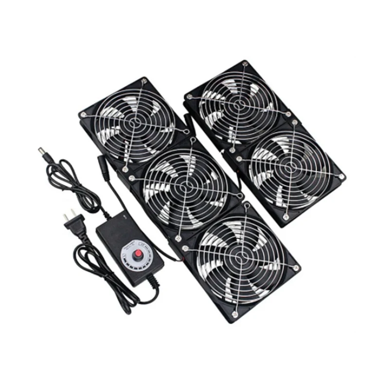 Hangdahui 3x 5x 120mm green house ventilation 120mm fan with Speed controller for cooling fan xbox ps4 dc cooling fan