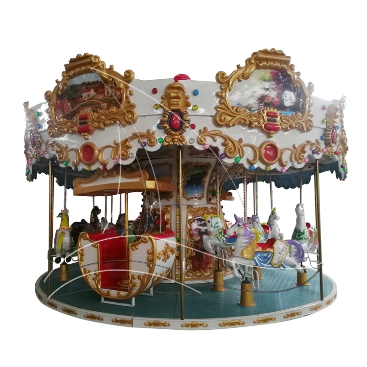 Hot sale shopping mall funny ocean kids rides 6 seats mini carousel for sale