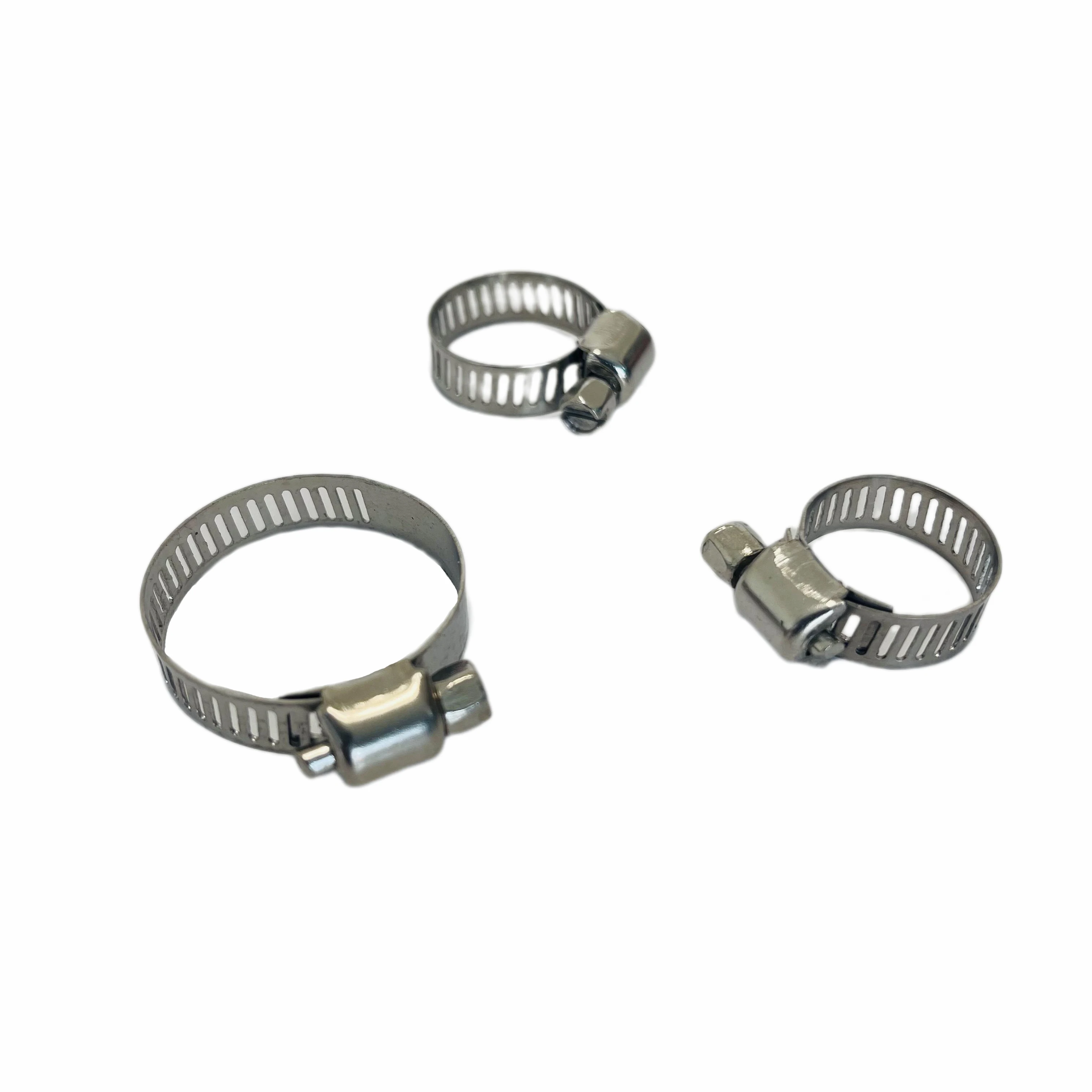 Factory Wholesale Heavy Duty hose clamps stainless steel ss pipe clamp 1/4 American Type Hot hose clip Hose Clamp