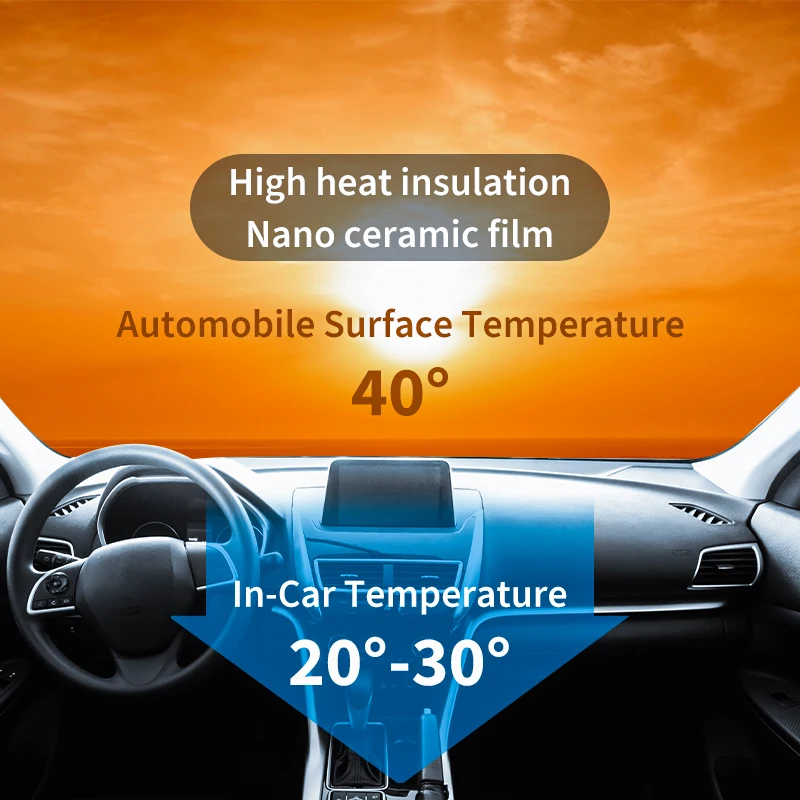 1.52*30m IR Series Ceramic Solar Tint Film Heat Insulation  excellent 99% IR rejection and optical clarity For Car Window Tint