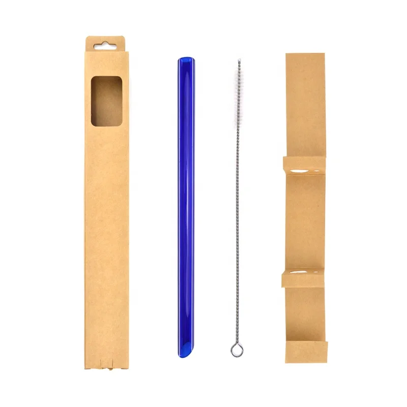 Стеклянная трубочка для здорового образа экологически чистая Бытовая прямая трубка трубочек трубочки 8 мм