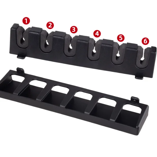 Alpha Artificial vertical or Horizontal Fishing Rod Display Rack 2 pairs Wall Mount EVA+ABS Fishing Rod Holders Support Rack