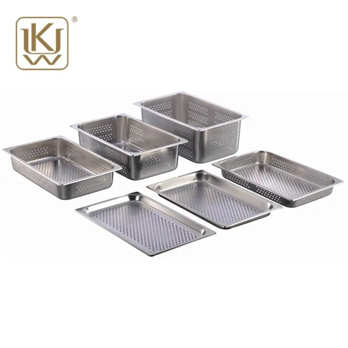 Newest Commercial Heat Pan Buffet Rectangular Stainless Steel Gn Pan Stand Gastronorm Container