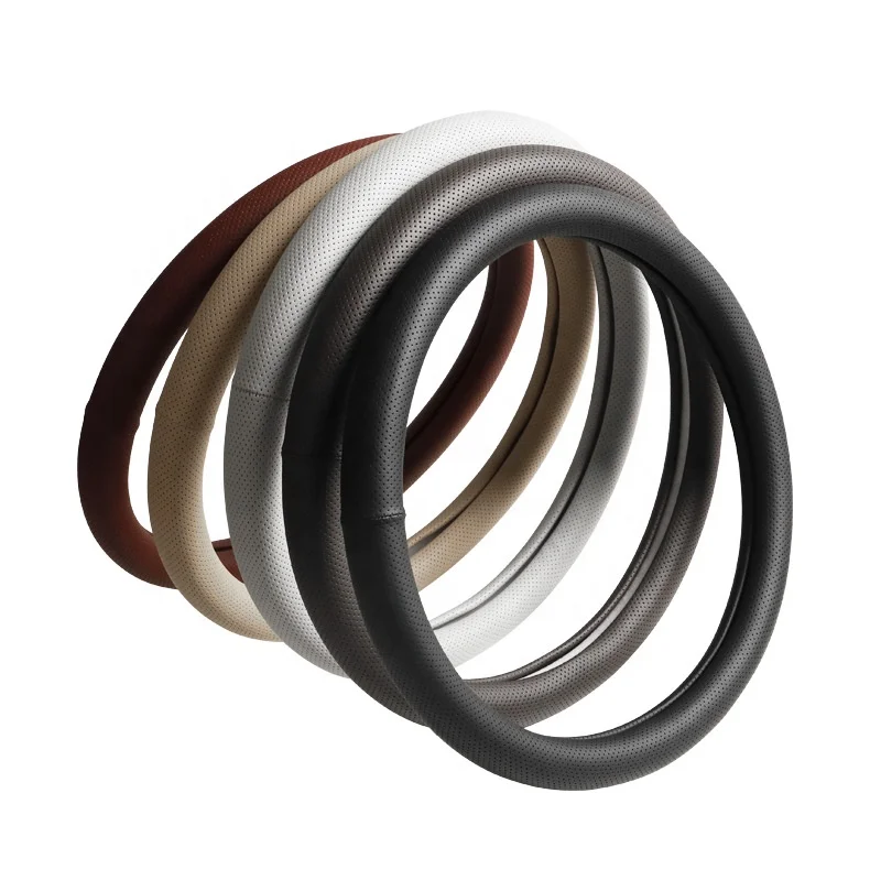 Anjuny Wholesale Designer Steering Wheel Covers Universal Pu Car Steering Wheel Cover