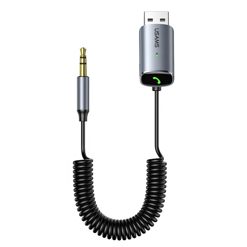 USAMS SJ504 беспроводной передатчик и приемник BT5.0 USB 3 5 мм аудио адаптер для