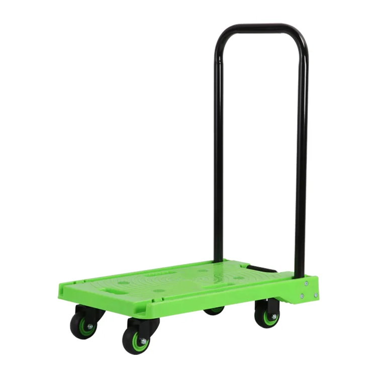 
Promotional Custom Jj-150 Mew Resin Best Selling Hand Platform Trolley Cart 