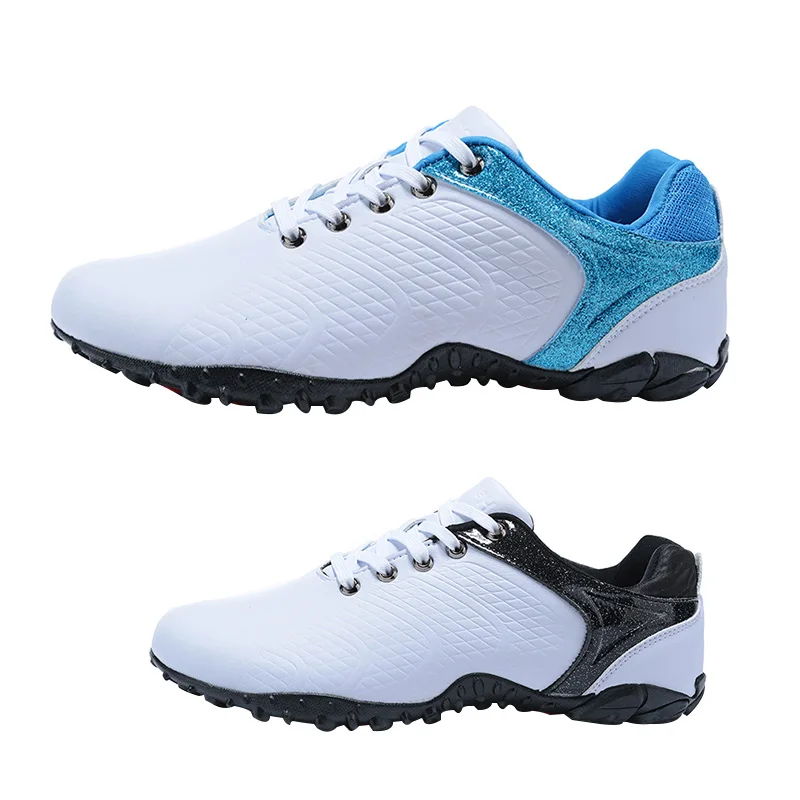Wholesale new style top quality white outdoor sport rubber spike golf shoes for men men golf shoes