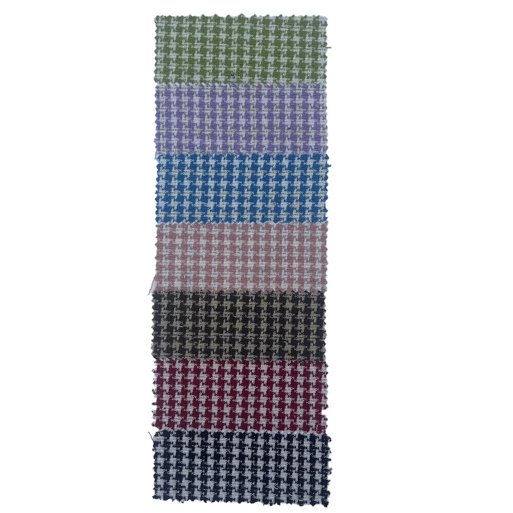 Fabric Manufacturing Woven Striped Plaid Tweed Polyester Gold Silver Thread Metallic Fabrics For Clothing 2961