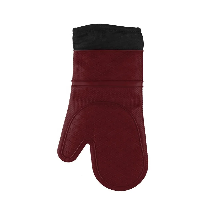 Factory Price Kitchen Oven Mitts  Heat Resistance Food-Grade Silicone Oven Mitts