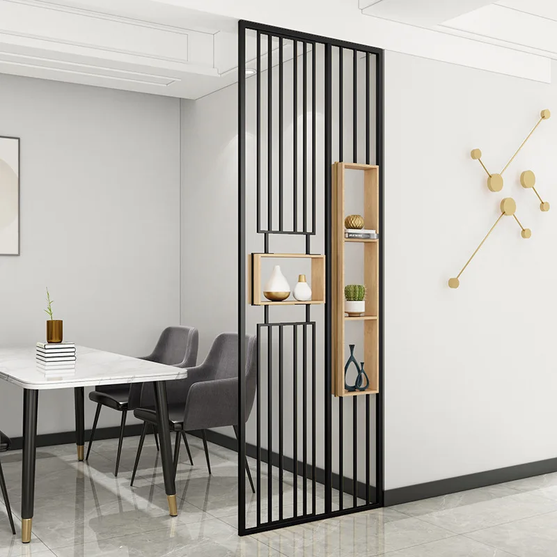 
Modern And Simple Wrought Iron Partition Light Luxury Small Apartment Living Room Entrance Hallway Screen 