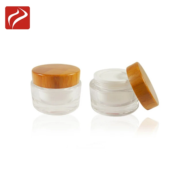 2g 5g 10g 15g 30g 50g 100g Wholesale Cone Shaped Plastic Acrylic Jar With Bamboo Lid