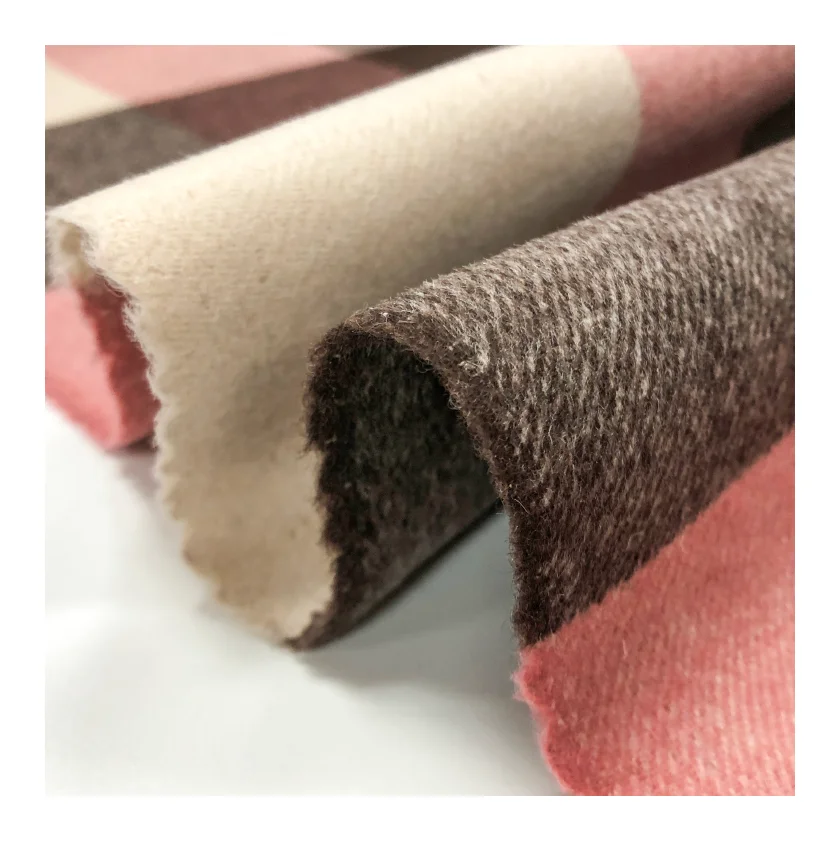 Plaid tartant 100% wool fabric for high quality coats