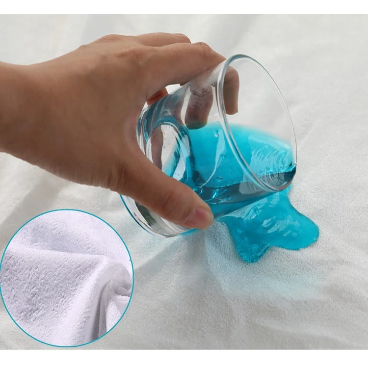 polyurethane laminated waterproof cotton terry fabric OEM 100% waterproof mattress fabric