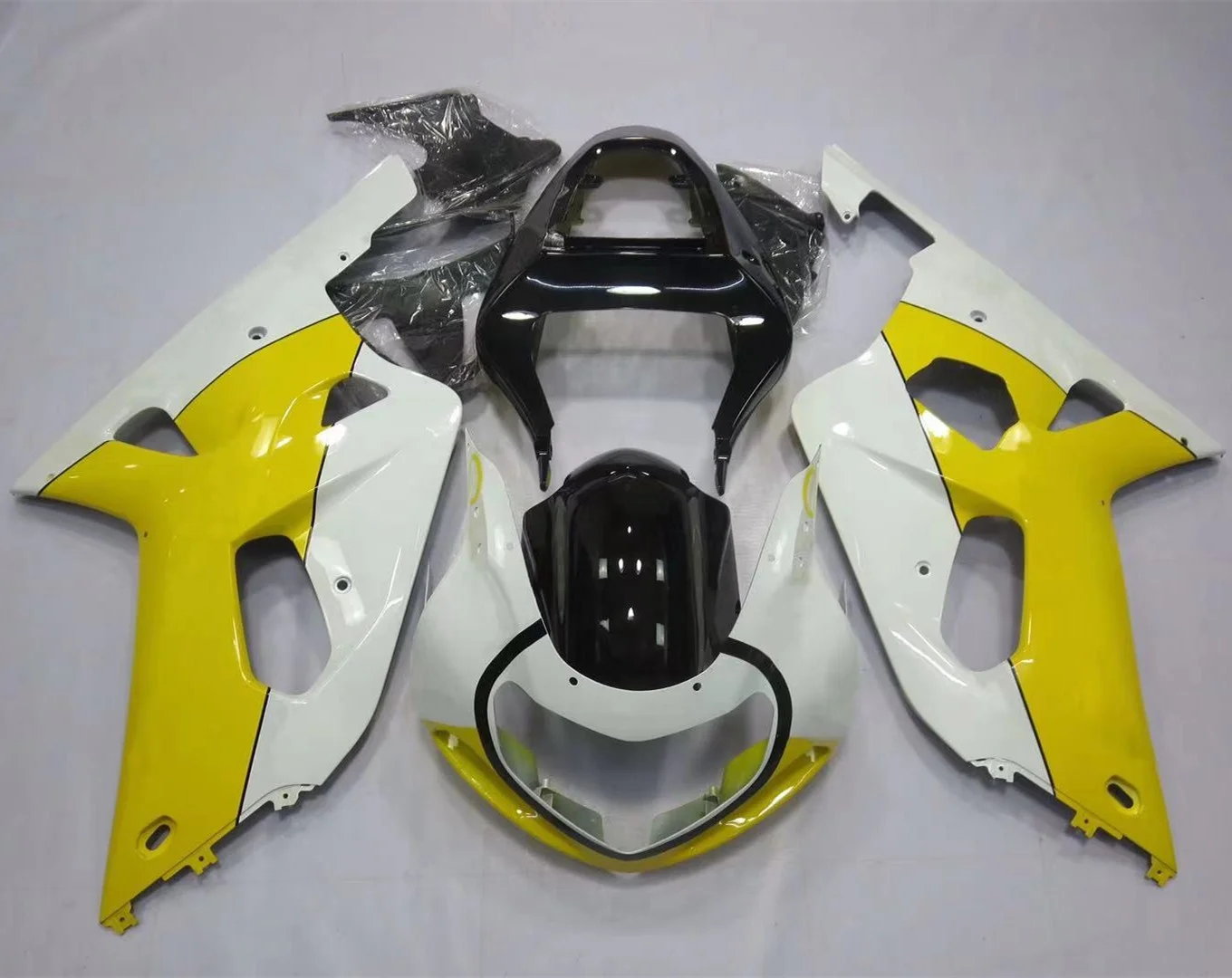 2022 WHSC Motorcycle Fairing Fit For SUZUKI GSXR600-750 2001-2003 ABS Plastic Bodywork Yellow Black White