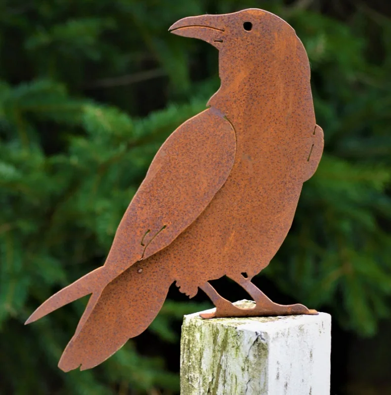 Laser Cut Rusty Metal Birds/Bird Garden Decoration Corten Steel