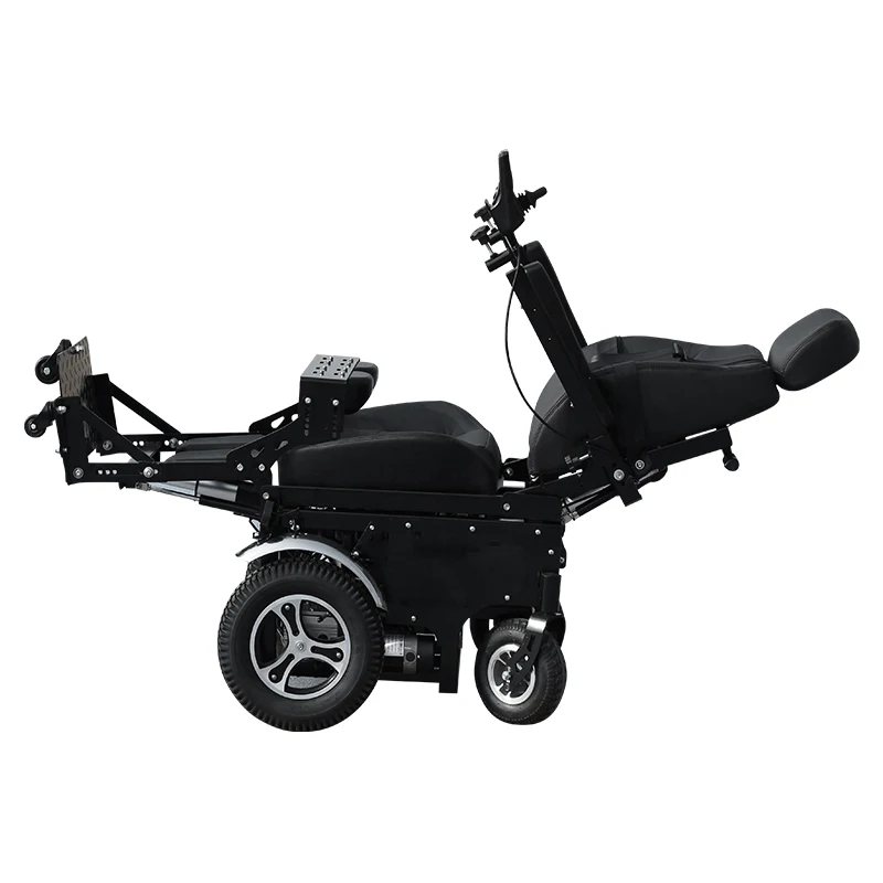 BEIZ Medical Recovery Training Electric Standing Power Wheelchair With Sitting Standing Lying 3 Modes Support Remote Control