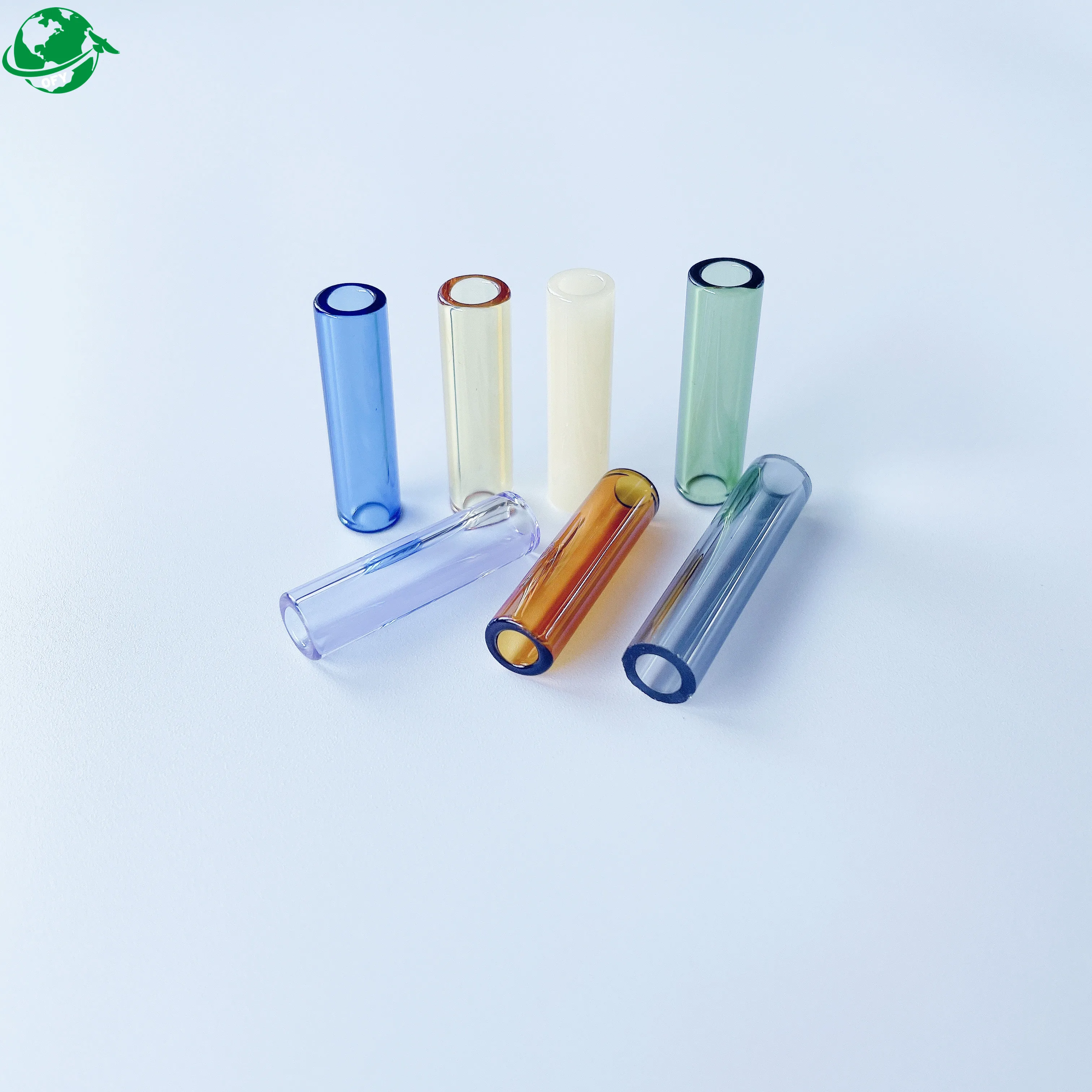 Glass Tip Flat Mouthpiece Royal Reusable Glass Tip 8*30mm 10*30mm