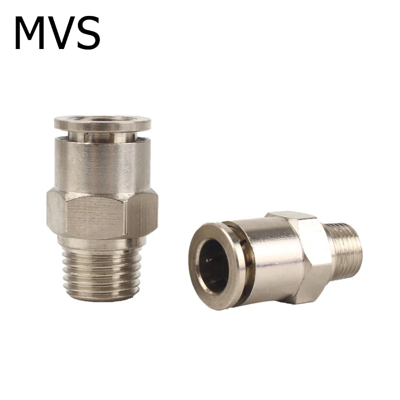 Straight outside thread tracheal joint 360 degrees of free rotation 4mm 3/4 conector Hose Fitting