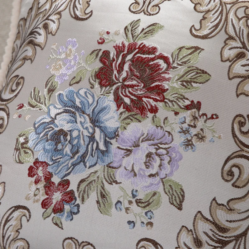 Modern Simple Plant Flower Pillow Waist Pillow Office Model Room Decoration Soft Bag Cushion Pillow