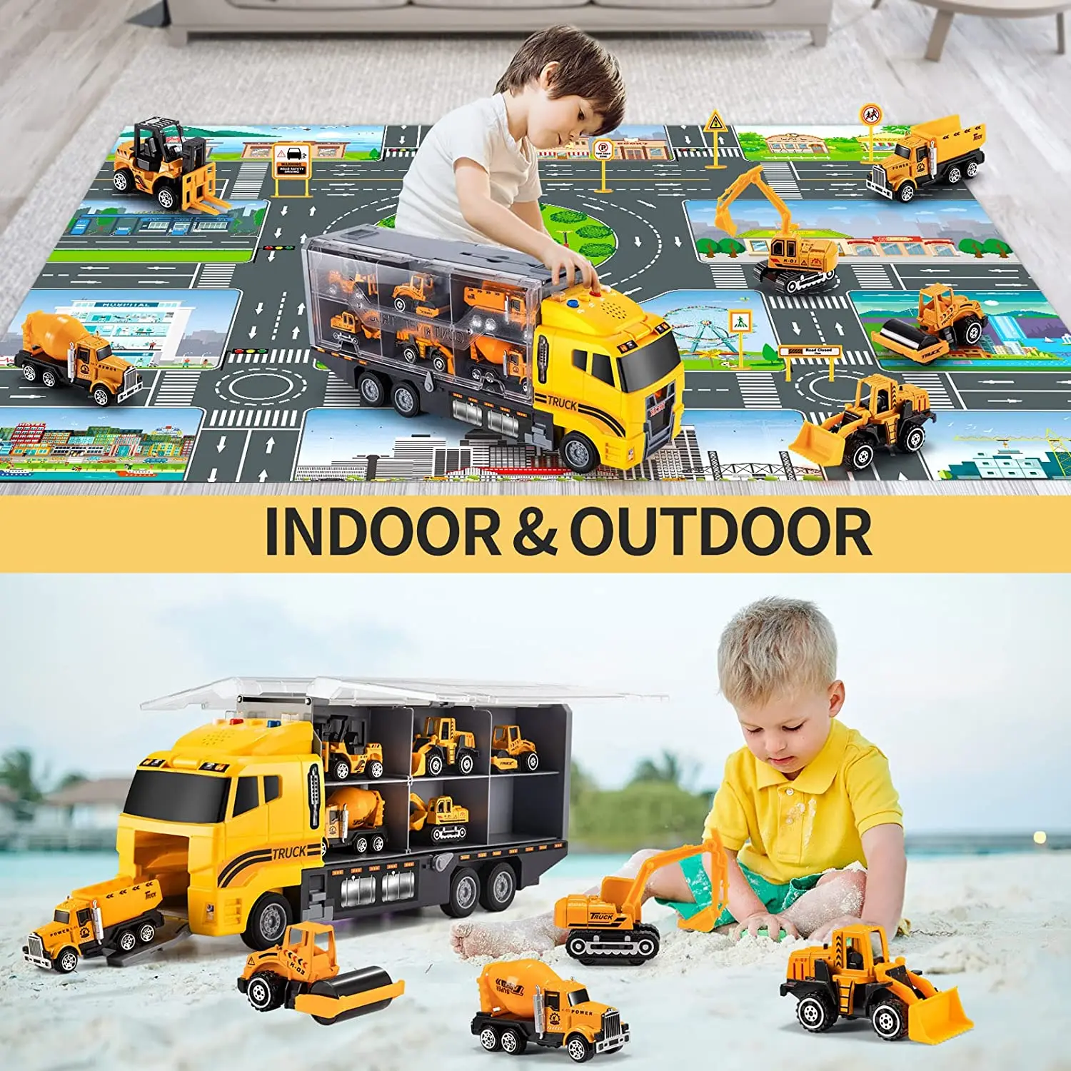 cars excavator friction car amazons best sellers vehicle play mat interactive toy vehicles diecast other toys