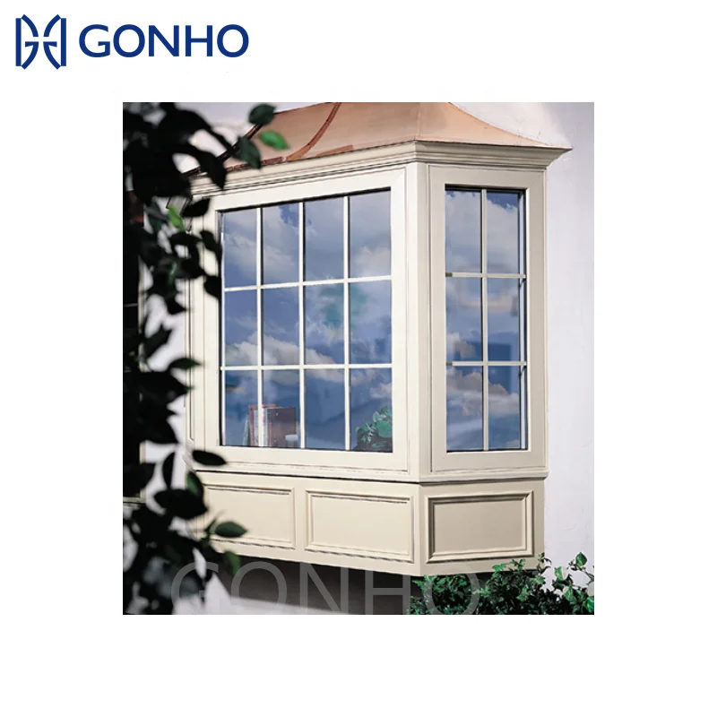 GONHO Economical Cheap Price Bay Window Grill Design Large Garden Balcony Bay Bow Window