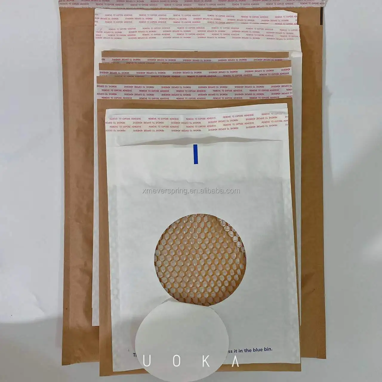 Kraft honeycomb paper mailer envelope bag machine conversation production line manufacturer