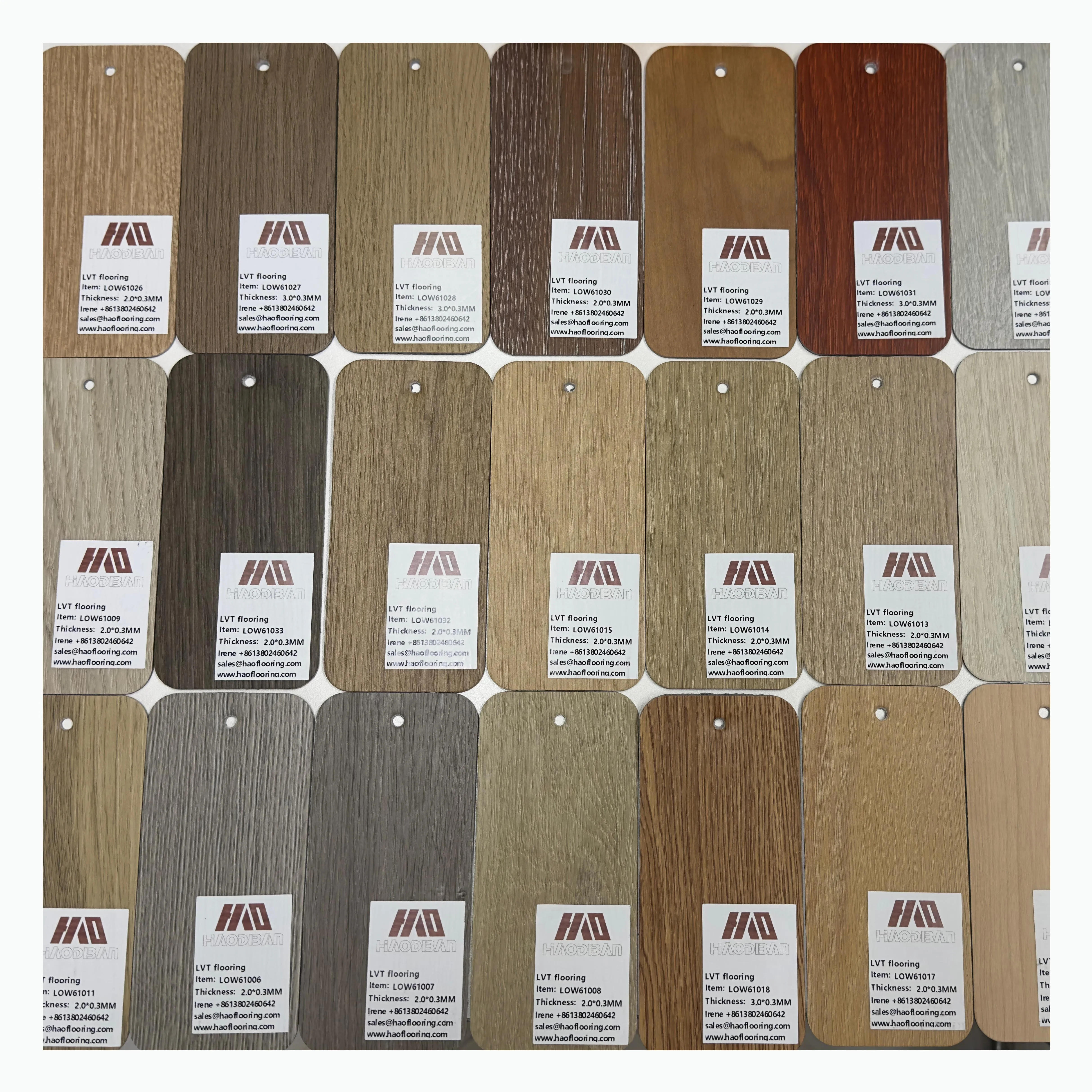 Free Sample 4mm Wood Grain Sheet Flooring Self Adhesive Dry Back Click Lock LVT SPC PVC Vinyl Flooring