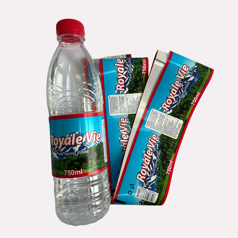 Factory Customized pvc shrink Wrap label Plastic Shrinking Sleeve label Drink water bottle label
