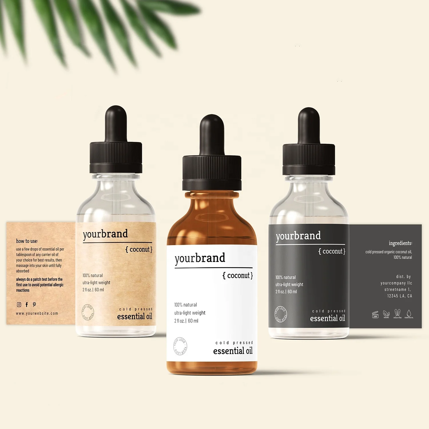 Factory wholesale Product Oil Drop Bottle Labels Sticker Custom Product Label Stickers Custom Printing