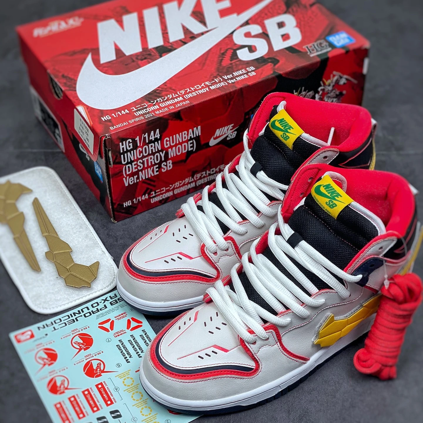 Top Quality 2021 New Project Unicorn-RX-0 Gundamx Nike Dunks High Sneaker for Men