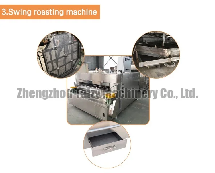 industrial equipment roasted honey fried flour coated peanut processing production line