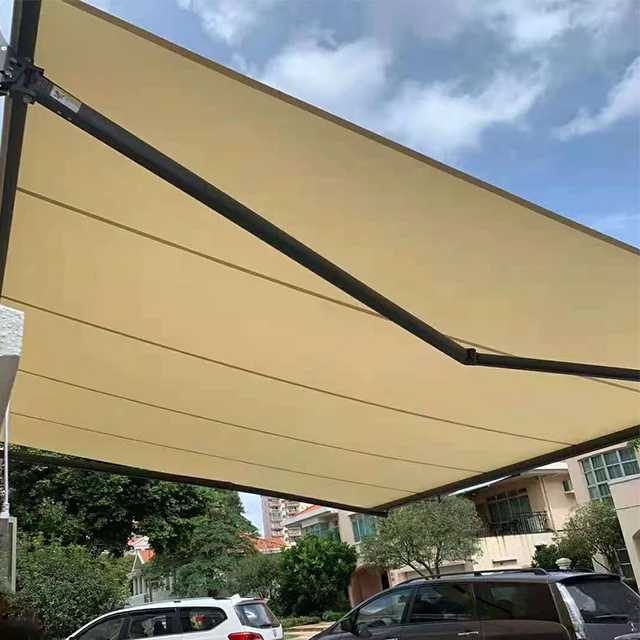 Big Strong Sunshade  Aluminum Automatic 5M Projection Outdoor Aluminum Retractable Awning