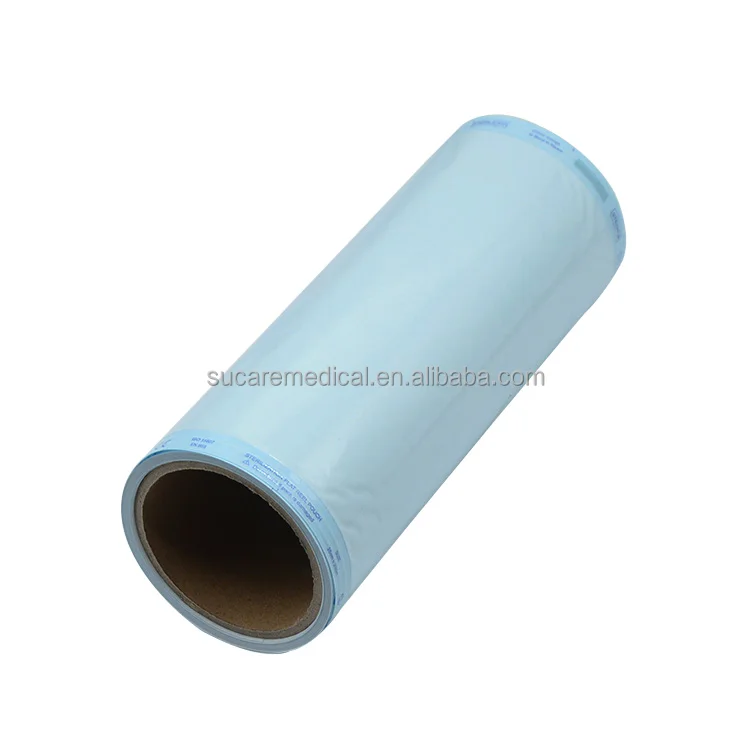 Одноразовые пакеты для стерилизации пара и газа, 25 см x 200 м, термогерметизирующая плоская катушка