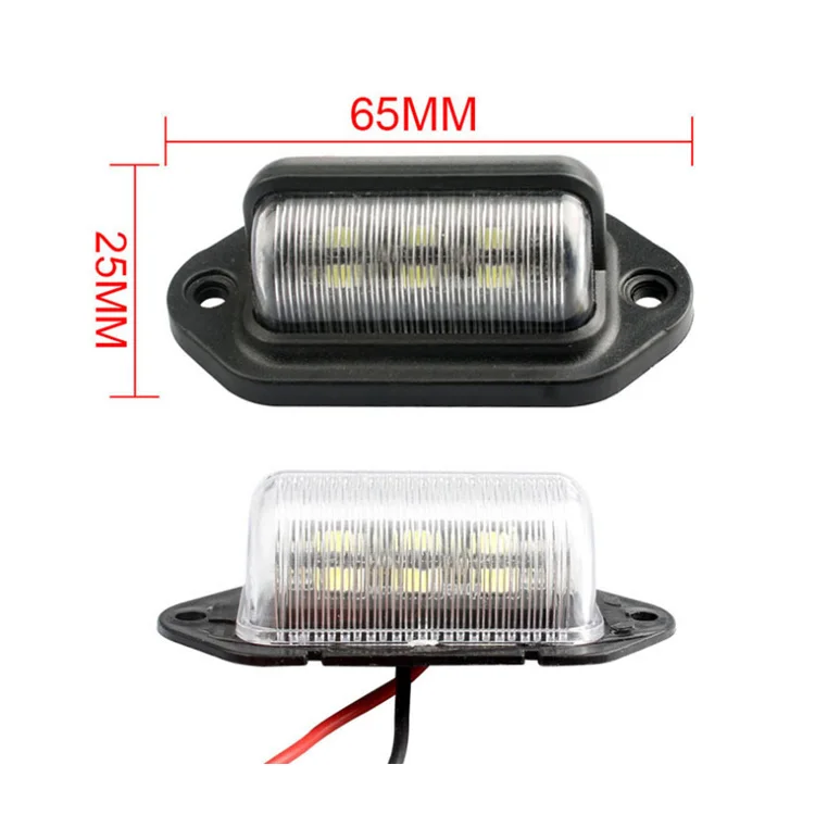 hot sale truck trailer reverse spare bar parts bumper car side lamp light Truck led License plate car light