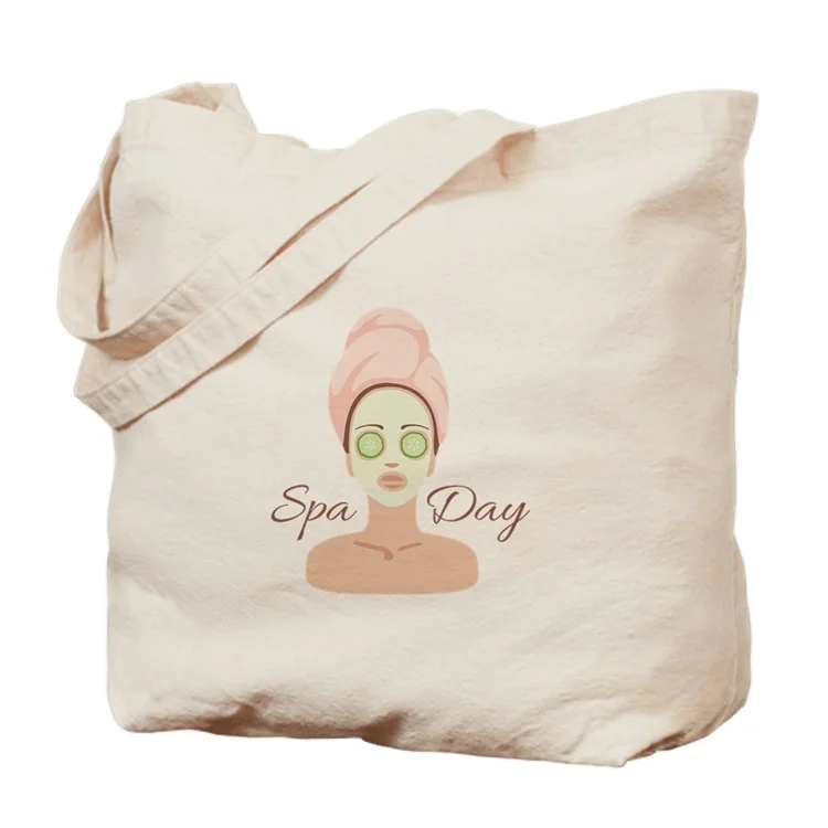Durable Canvas Blank Grocery Plain Cotton Tote Bags Shoulder Bag Reusable Shopping Bag Pink
