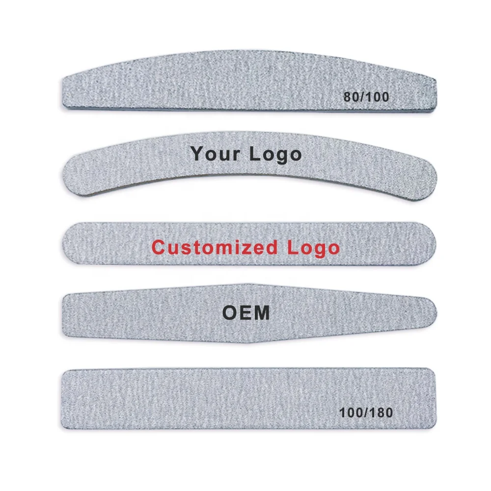 High Quality Double Side Washable Nail File 80/180 Jumbo Nail File For Manicure