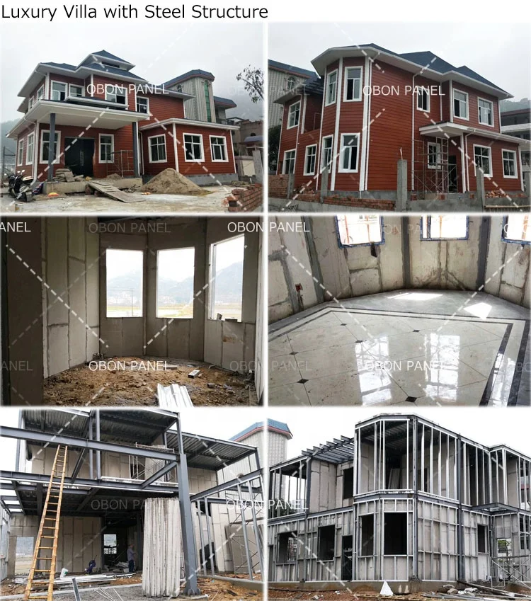 OBON Fire Prevention Fiber Eps Cement Plates Xps Foam Concrete Sandwich Panel Ready Walls