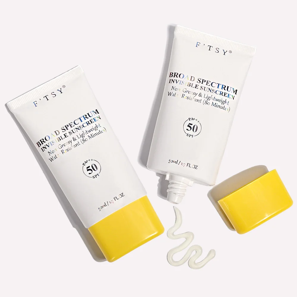 Hot Selling Soothing Hydrating Protect UVA UVB Sunscreen SPF 50 Gel Transparent