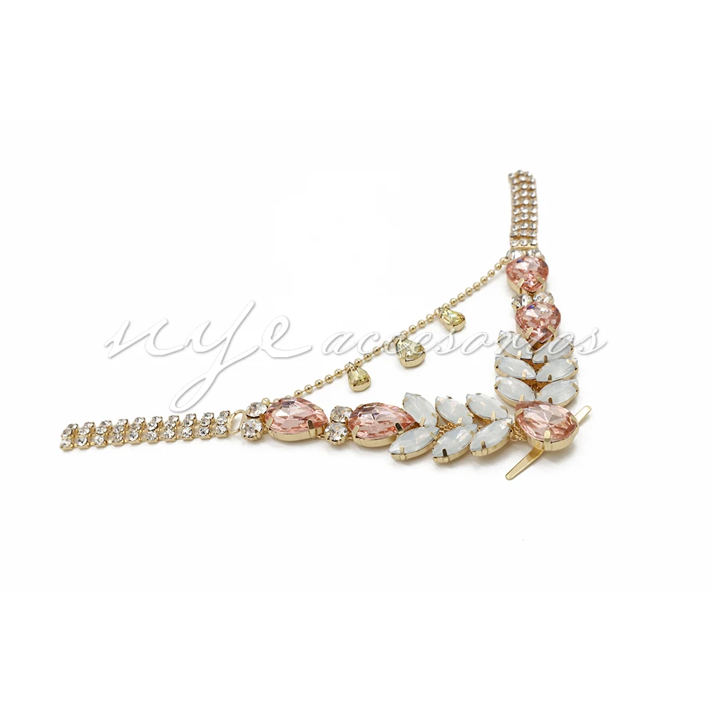 Brasil hot sale rhinestone shoe decoration for summer sandals herrajes para sandalias