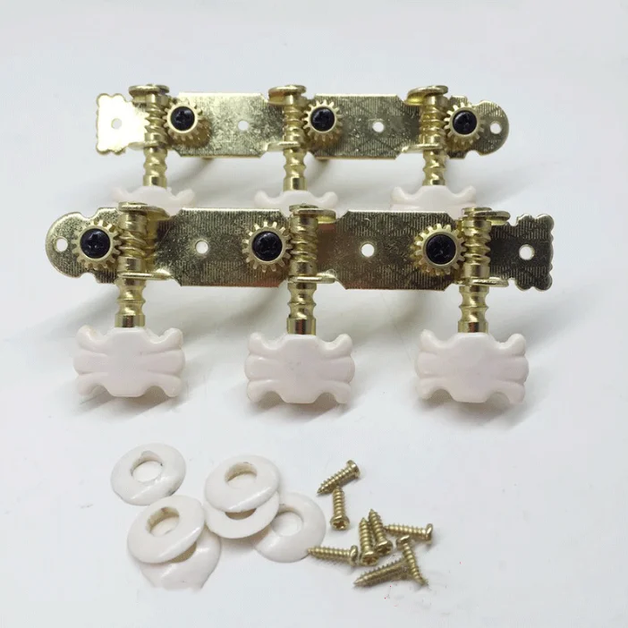 Gold Short Three-Position Steel Post with Long Knob Guitar Tuning Stringed Instruments Parts & Accessories